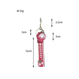 Strawberry Backpack Cartoon Keychain Bell Keyring Resin Couple Pendant