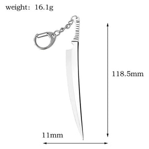 Bleach Ichigo Sword Keychain Tensa Zanpakuto Weapon Pendant Key Chain