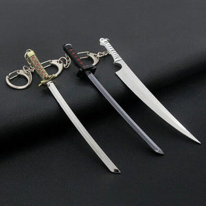 Bleach Ichigo Sword Keychain Tensa Zanpakuto Weapon Pendant Key Chain