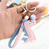 Dinosaur Keychain PU Bag Charm Creative Fun Key Ring C