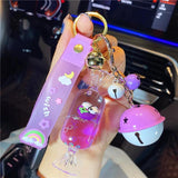 Panda Keychain with Cartoon Acrylic Pendant