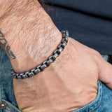 Stainless Steel Bracelet Men Vintage Hand Chain Punk Motorcycle Accessories