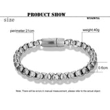 Stainless Steel Bracelet Men Vintage Hand Chain Punk Motorcycle Accessories