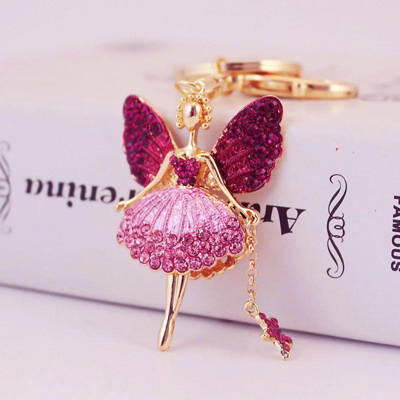 Angel Girl Car Keychain Women Bag Metal Keychain K5120