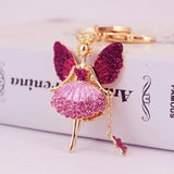 Angel Girl Car Keychain Women Bag Metal Keychain K5120
