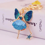Angel Girl Car Keychain Women Bag Metal Keychain K5120