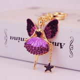 Angel Girl Car Keychain Women Bag Metal Keychain K5120