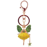 Angel Girl Car Keychain Women Bag Metal Keychain K5120