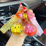 Octopus Inside Pendant Keychain Mobile Phone Lanyard