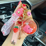 Octopus Inside Pendant Keychain Mobile Phone Lanyard