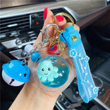 Octopus Inside Pendant Keychain Mobile Phone Lanyard