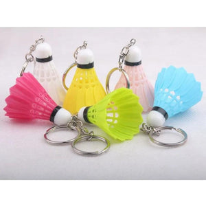 10 Mini Badminton Shuttlecock Keychain Keyring Mix