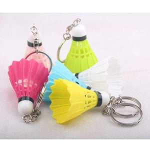 10 Mini Badminton Shuttlecock Keychain Keyring Mix