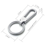 Creative Stainless Steel Keychain Waist Hanger Holder DK352
