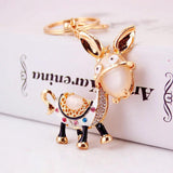 Donkey Crystal Keyring Car Bag Pendant Party Gift Key Chain DK243