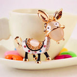 Donkey Crystal Keyring Car Bag Pendant Party Gift Key Chain DK243
