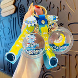 Floating Astronaut Doll Keychain for Couple Car Bag Pendant