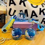Floating Astronaut Doll Keychain for Couple Car Bag Pendant