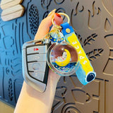 Floating Astronaut Doll Keychain for Couple Car Bag Pendant