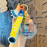 Floating Astronaut Doll Keychain for Couple Car Bag Pendant