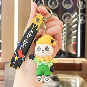 Animal Family Cartoon Suspenders Scarves Keychain