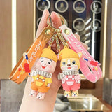 Animal Family Cartoon Suspenders Scarves Keychain