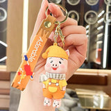 Animal Family Cartoon Suspenders Scarves Keychain