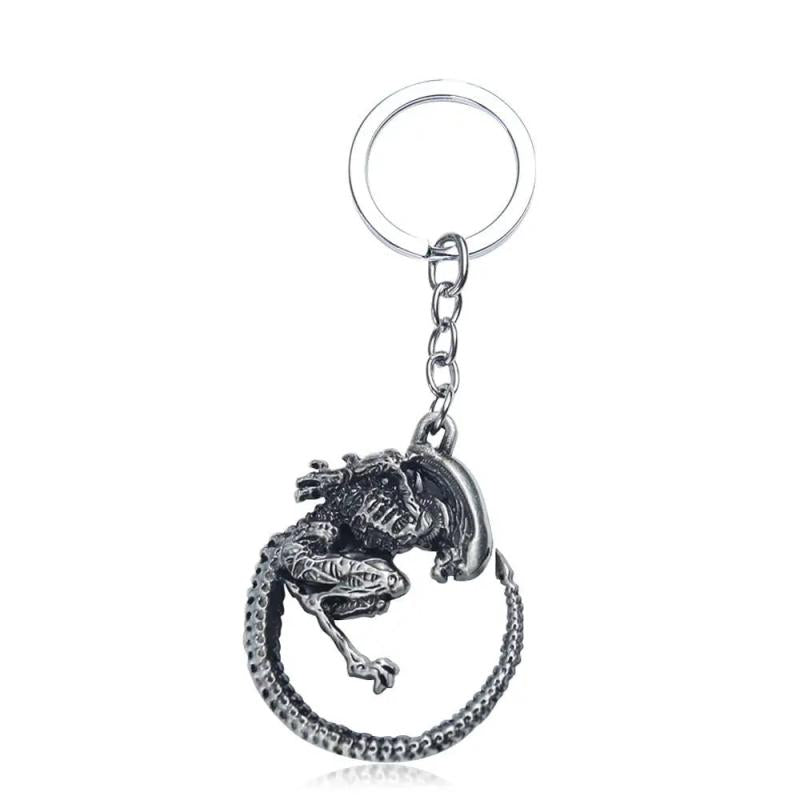 3D Aliens Predator Key Chain Alien Tail Bone Davil Queen Keychain