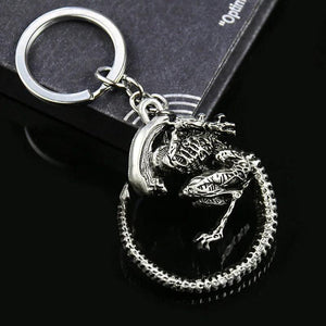 3D Aliens Predator Key Chain Alien Tail Bone Davil Queen Keychain