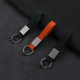 Faux Suede Car Keychain Soft Keyring Couples Keyfob Wrist Wallet