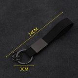 Faux Suede Car Keychain Soft Keyring Couples Keyfob Wrist Wallet