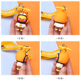 Cartoon Bamboo Dragonfly Helmet Duckling Key Chain