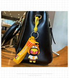 Cartoon Bamboo Dragonfly Helmet Duckling Key Chain