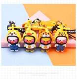 Cartoon Bamboo Dragonfly Helmet Duckling Key Chain