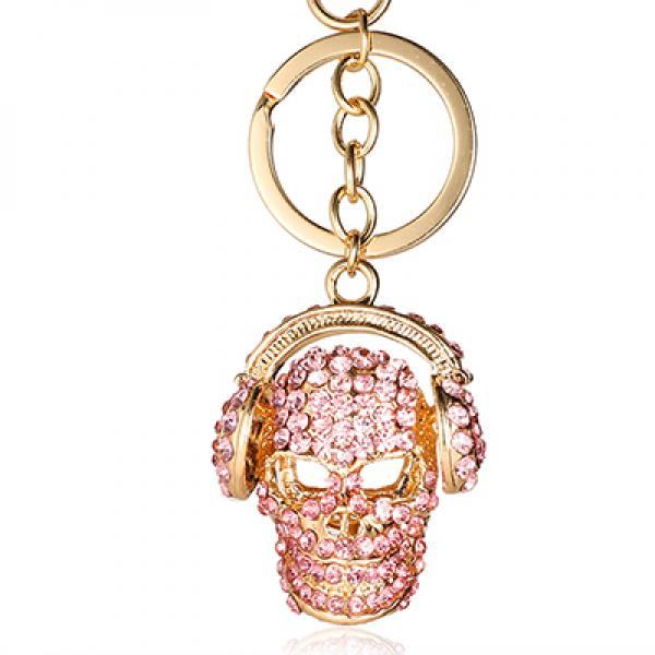 Crystal Skulls Keychain Ring YSK088