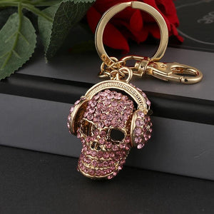 Crystal Skulls Keychain Ring YSK088