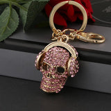 Crystal Skulls Keychain Ring YSK088
