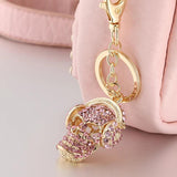 Crystal Skulls Keychain Ring YSK088