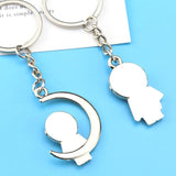 Spaceman Metal Keychain Astronaut Moon Star Key Chain For Space Fans Souvenirs
