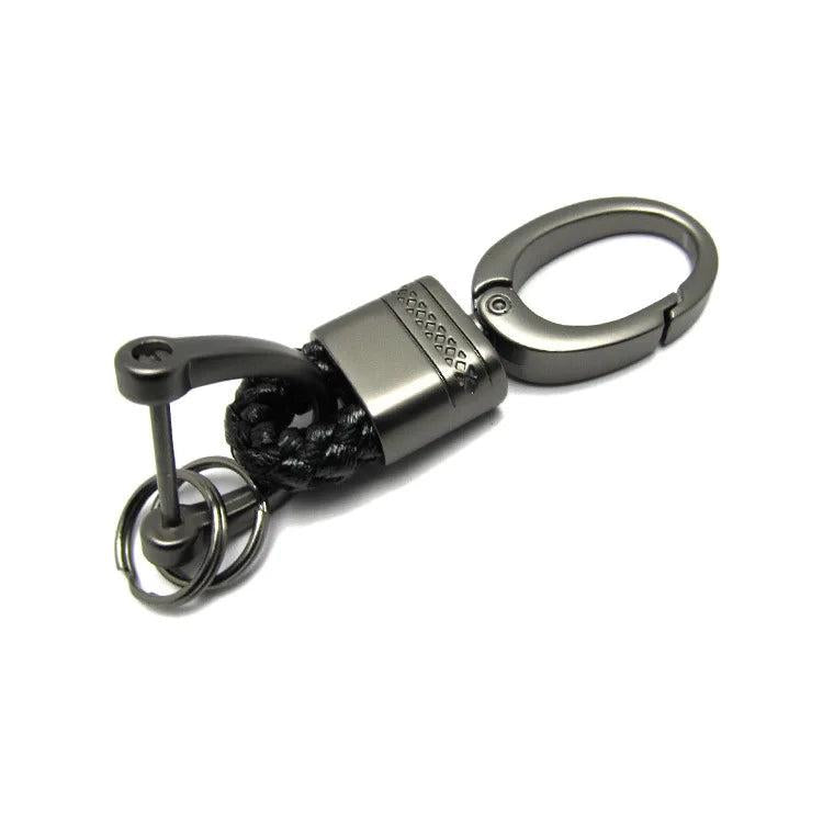 Leather Knitting Rope KeyChain Hand Woven High-Grade Car KeyChains