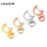 10pcs Moon Hollow Key Chain DIY Jewelry Findings Gift