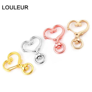 10pcs Love Heart Key Chain DIY Accessories Gift For Girl