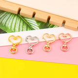 10pcs Love Heart Key Chain DIY Accessories Gift For Girl