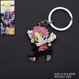 Fairy Tail Natsu Dragneel Metal Necklace Keychain Cosplay Jewelry Gift