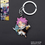 Fairy Tail Natsu Dragneel Metal Necklace Keychain Cosplay Jewelry Gift