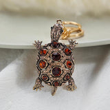 Crystal Tortoise Key Chain Women Handbag Rhinestone Lady Bag Trinket Wedding