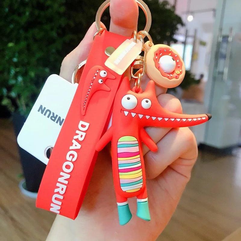 Hedgehog Doll Key Rings Crocodile Keychains Fox Key Chain Pendant