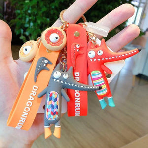 Hedgehog Doll Key Rings Crocodile Keychains Fox Key Chain Pendant