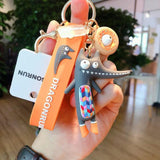 Hedgehog Doll Key Rings Crocodile Keychains Fox Key Chain Pendant