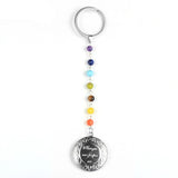 7 Chakra Magic Photo Pendant Key Chain Memory Floating Locket Couple Anniversary